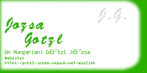 jozsa gotzl business card